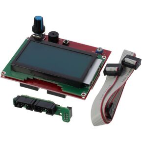 3D Printer Reprap Smart Controller with Smart Controller Board and Cable 12864 LCD Display for 3D Printer RAMPS 1.4