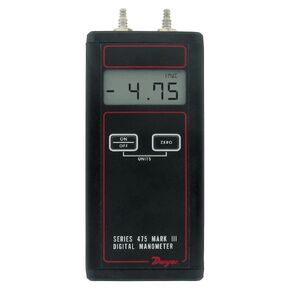 Dwyer® Handheld Digital Manometer, 475-3-FM, 0-200" w.c. (49.82 kPa)