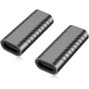 AuviPal USB C Coupler (2 Pack), USB Type C Female to Female Adapter Extender Support up to 40Gbps Data Transfer, 100W Power Delivery and 8K@60Hz Video Pass Through