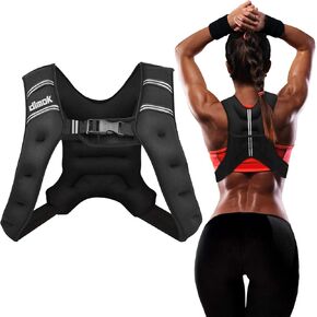 dimok Sport Weighted Vest 12 pounds Cardio Strength Training Workout Equipment Body Weight Vest for Running Walking Men Women Youth (12 LBS)