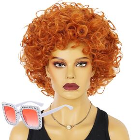 Black Bob Wig Mavis Wig 60s Black Flip Wig Short Vampire Cosplay Wig for Girls Women Synthetic Halloween Costume Wig (Black)