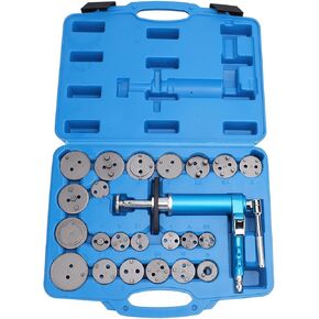 Astibym Professional 24pcs Pneumatic Brake Caliper Wind Back Tool Set, Universal Air Powered Brake Caliper Rewind Tool Compression Set