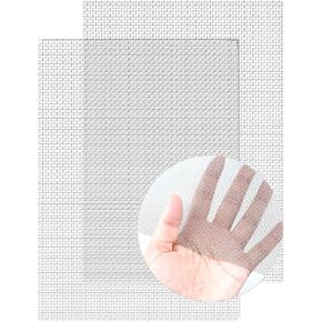 2 Pack Wire Mesh Screen 13.4'' x 9.5'' for Air Vent, 24cm x 34cm, 20 Mesh, 1mm Hole, 304 Stainless Steel Wire Mesh to Prevent Mice, Wasps, Bugs, Rodents, Mosquitoes, Spiders, Squirrels, Easy to Cut