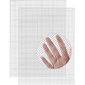 2 Pack Wire Mesh Screen 13.4'' x 9.5'' for Air Vent, 24cm x 34cm, 20 Mesh, 1mm Hole, 304 Stainless Steel Wire Mesh to Prevent Mice, Wasps, Bugs, Rodents, Mosquitoes, Spiders, Squirrels, Easy to Cut