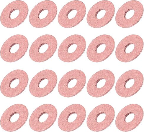 Insulating Fiber Washers (3x8x0.5mm/0.12"x0.31"x0.02") 1000Pcs, Fiber Flat Washers Insulated Gaskets - for Motherboard Machine, Light Red in Saudi Arabia
