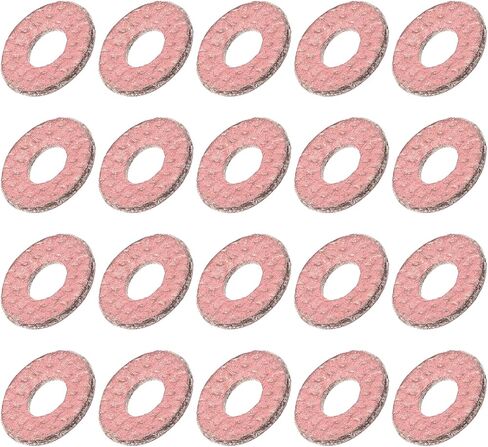 Insulating Fiber Washers (3x8x0.5mm/0.12"x0.31"x0.02") 1000Pcs, Fiber Flat Washers Insulated Gaskets - for Motherboard Machine, Light Red in Saudi Arabia