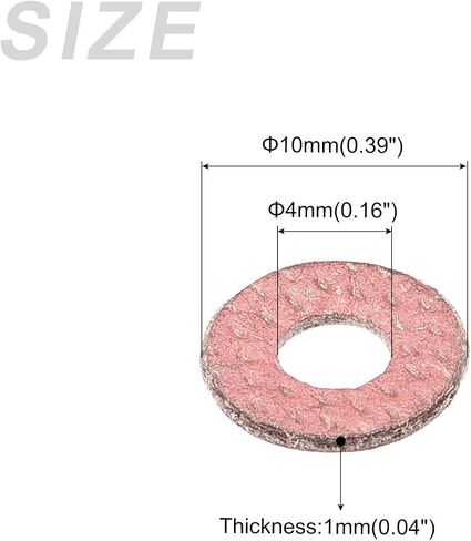 Insulating Fiber Washers (3x8x0.5mm/0.12"x0.31"x0.02") 1000Pcs, Fiber Flat Washers Insulated Gaskets - for Motherboard Machine, Light Red in Saudi Arabia
