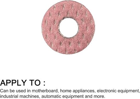 Insulating Fiber Washers (3x8x0.5mm/0.12"x0.31"x0.02") 1000Pcs, Fiber Flat Washers Insulated Gaskets - for Motherboard Machine, Light Red in Saudi Arabia