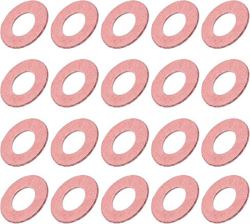Insulating Fiber Washers (3x8x0.5mm/0.12"x0.31"x0.02") 1000Pcs, Fiber Flat Washers Insulated Gaskets - for Motherboard Machine, Light Red in Saudi Arabia