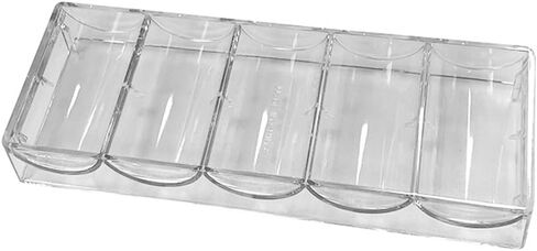 lasenersm 1 Piece Chip Rack Poker Chip Rack Poker Chip Tray Acrylic Poker Chip Tray, Transparent in Saudi Arabia