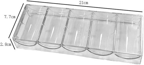 lasenersm 1 Piece Chip Rack Poker Chip Rack Poker Chip Tray Acrylic Poker Chip Tray, Transparent in Saudi Arabia