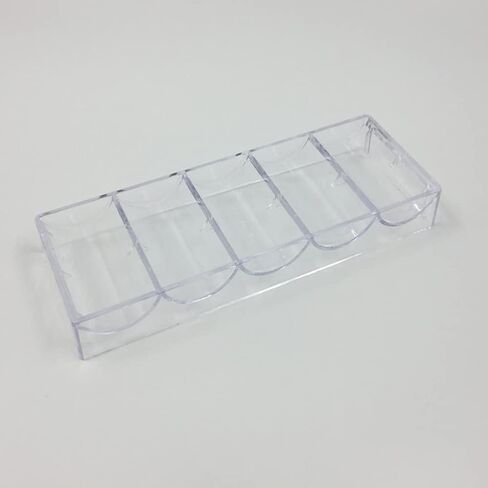 lasenersm 1 Piece Chip Rack Poker Chip Rack Poker Chip Tray Acrylic Poker Chip Tray, Transparent in Saudi Arabia
