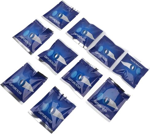 10Pcs Translucent Electric Head Lice Capture Filters - Disposable Mesh Refills with Lid, Easy to Attach to Lice Comb in Saudi Arabia