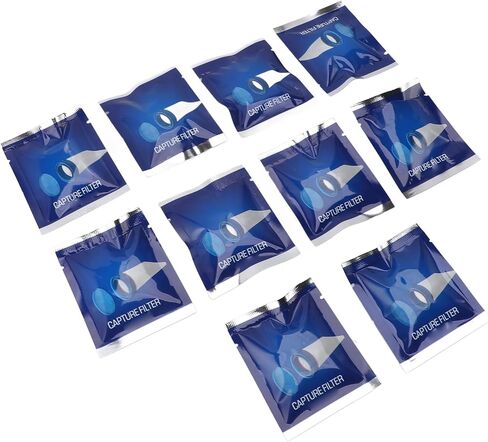 10Pcs Translucent Electric Head Lice Capture Filters - Disposable Mesh Refills with Lid, Easy to Attach to Lice Comb in Saudi Arabia