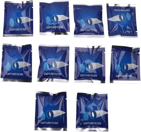 10Pcs Translucent Electric Head Lice Capture Filters - Disposable Mesh Refills with Lid, Easy to Attach to Lice Comb in Saudi Arabia