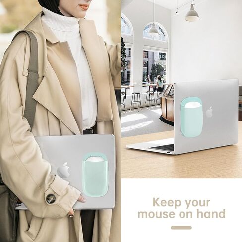 Slim Mouse Holder for Magic Mouse, Laptop Mouse Pouch/Mouse Sleeve for Magic Mouse, Case for Magic Mouse, Reusable Adhesive, No Glue Residue, Compatible with iPad or MacBook in Kuwait