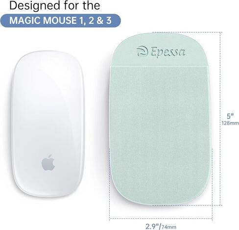 Slim Mouse Holder for Magic Mouse, Laptop Mouse Pouch/Mouse Sleeve for Magic Mouse, Case for Magic Mouse, Reusable Adhesive, No Glue Residue, Compatible with iPad or MacBook in Kuwait