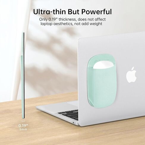 Slim Mouse Holder for Magic Mouse, Laptop Mouse Pouch/Mouse Sleeve for Magic Mouse, Case for Magic Mouse, Reusable Adhesive, No Glue Residue, Compatible with iPad or MacBook in Kuwait
