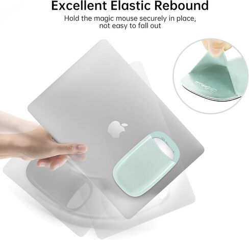 Slim Mouse Holder for Magic Mouse, Laptop Mouse Pouch/Mouse Sleeve for Magic Mouse, Case for Magic Mouse, Reusable Adhesive, No Glue Residue, Compatible with iPad or MacBook in Kuwait