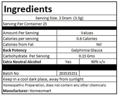 Galphimia Glauca Homeopathic Pellets (Pills) in 6C Potency, Pack of 3 in Saudi Arabia