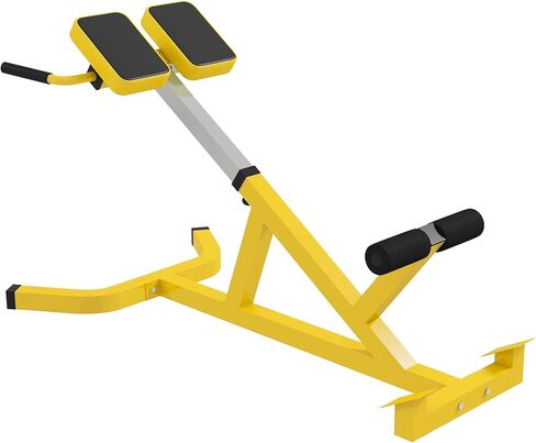 Soozier Roman Chair Back Extension Machine, Height Adjustable Hyperextension Bench with Dip Bars, Multi-Functional for Back, Core, Arms and Whole-Body Training in Saudi Arabia