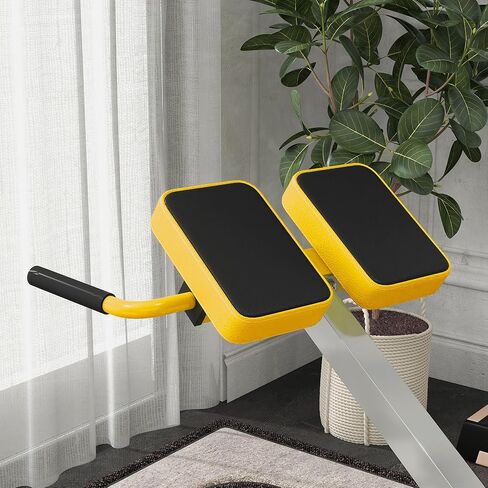 آلة تمديد الظهر للكرسي الروماني من Soozier، مقعد تمديد مفرط الارتفاع قابل للتعديل مع قضبان غمس، متعددة الوظائف للظهر والقلب والذراعين وتدريب الجسم بالكامل in Kuwait