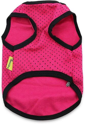 DroolingDog Dog T Shirts Striped Dog Clothes Puppy Cotton Breathable Vest, Small, Pack of 2 in Saudi Arabia