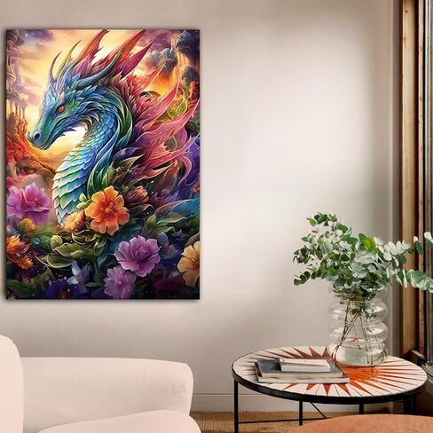 AIBOERL Diamond Art Kits for Adults,Butterfly Flowers 5D Diamond Painting Kits for Adults,Diamond Painting Diamond Art with Full Drill Diamond Dots DIY Gem Crafts Kits for Home Decor Gift-12x16in in Saudi Arabia