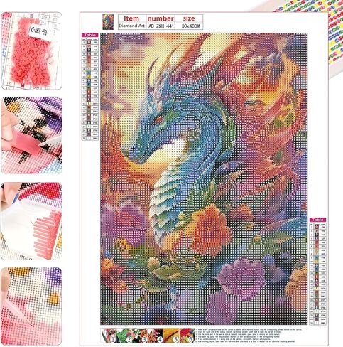 AIBOERL Diamond Art Kits for Adults,Butterfly Flowers 5D Diamond Painting Kits for Adults,Diamond Painting Diamond Art with Full Drill Diamond Dots DIY Gem Crafts Kits for Home Decor Gift-12x16in in Saudi Arabia