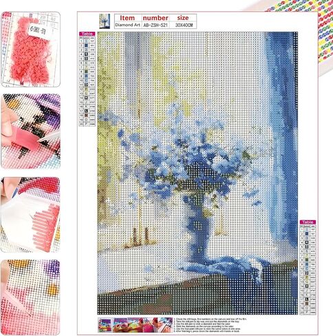 AIBOERL Diamond Art Kits for Adults,Butterfly Flowers 5D Diamond Painting Kits for Adults,Diamond Painting Diamond Art with Full Drill Diamond Dots DIY Gem Crafts Kits for Home Decor Gift-12x16in in Saudi Arabia