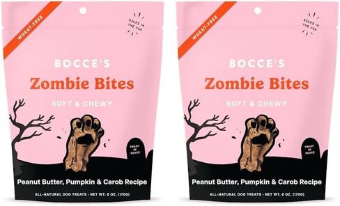 Bocce's Bakery All-Natural Witches Brew Dog Treats, Wheat-Free, Limited Ingredient Soft & Chewy Dog Treats, Inspired by Halloween, 6 oz in Kuwait