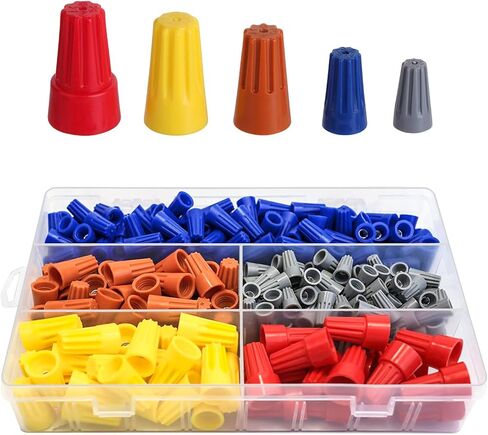 Wire Stripping and Twisting Tool, 2024 Electric Wire Stripper, Wire Twister Tool for Drill，Portable Wire Twister for Power Drill, Cable Quick Stripping and 25PCS Wire Connectors Nuts in Saudi Arabia