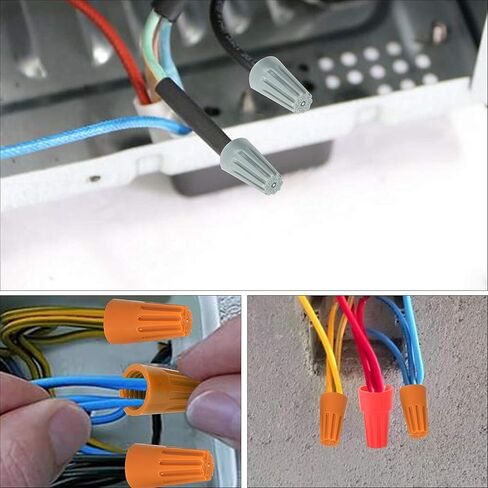 Wire Stripping and Twisting Tool, 2024 Electric Wire Stripper, Wire Twister Tool for Drill，Portable Wire Twister for Power Drill, Cable Quick Stripping and 25PCS Wire Connectors Nuts in Saudi Arabia
