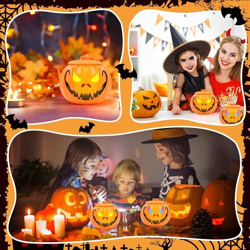 Halloween Pumpkin Bucket with Mist Maker, Fog Machine Atomiser Humidifier with 12 LED Lights and Towel,Water Pond Mist Maker for Easter Holiday Home Outdoor Party Decorations in Saudi Arabia