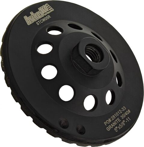 عجلة طحن ماسية من آرتشر برو توربو 4 بوصة، عجلة طحن لطحن الحجر. للاستخدام على مطحنة الزوايا. حبيبات خشنة 4 بوصة × 5/8 بوصة -11 حبيبة دقيقة in Kuwait