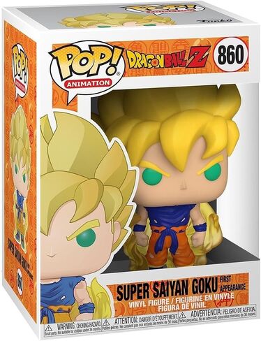 Funko Pop! Animation: Dragonball Z - Super Saiyan Goku (First Appearance), Multicolor (48600) in Saudi Arabia