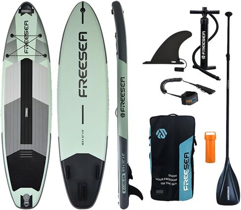 Premium Stand Up Paddle Board with Durable SUP Accessories & Carry Bag | Color Conbination Design Wide Stance, Surf Control, Non-Slip Deck, Leash, Paddle and Pump for Youth & Adult in Saudi Arabia