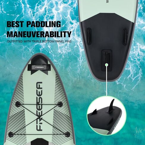 Premium Stand Up Paddle Board with Durable SUP Accessories & Carry Bag | Color Conbination Design Wide Stance, Surf Control, Non-Slip Deck, Leash, Paddle and Pump for Youth & Adult in Saudi Arabia