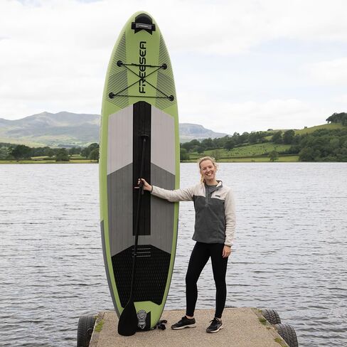 Premium Stand Up Paddle Board with Durable SUP Accessories & Carry Bag | Color Conbination Design Wide Stance, Surf Control, Non-Slip Deck, Leash, Paddle and Pump for Youth & Adult in Saudi Arabia