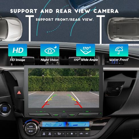 2024 Newest Double Din Car Stereo Radio Wireless CarPlay & Wireless Android Auto, 7inch Touchscreen Car Audio Receiver with Bluetooth5.2,Rearview Camera,AM/FM,Mirror Link,USB/AUX/SWC/TF/AUX/DSP in Saudi Arabia