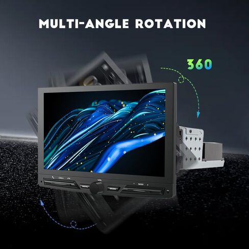 2024 Newest Double Din Car Stereo Radio Wireless CarPlay & Wireless Android Auto, 7inch Touchscreen Car Audio Receiver with Bluetooth5.2,Rearview Camera,AM/FM,Mirror Link,USB/AUX/SWC/TF/AUX/DSP in Saudi Arabia