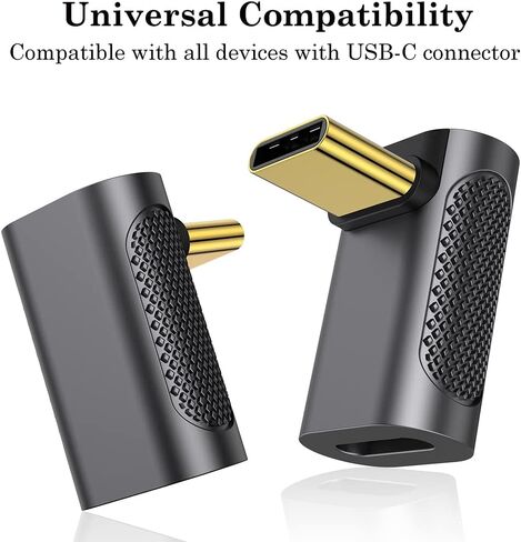 وصلة AuviPal USB C (عبوتان)، موسع محول USB من النوع C أنثى إلى أنثى يدعم ما يصل إلى 40 جيجابت في الثانية لنقل البيانات، وتوصيل طاقة 100 واط وتمرير فيديو 8K@60 هرتز in Kuwait