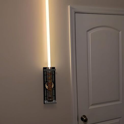 Lightsaber Wall Mount with Pattern, Wooden Lightsaber Stand for Lightsaber Display, Vertical Lightsaber Wall Mount Holder for Most Lightsaber Displays, Gift for Lightsaber Collectors (03) in Saudi Arabia