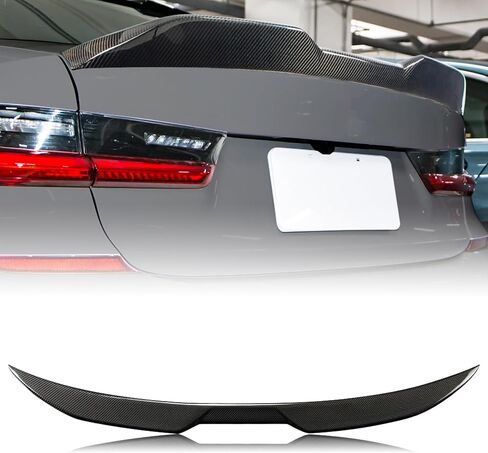 Real Carbon Fiber Spoiler Compatible with BMW 3 Series G20 Sedan G80 M3 Trunk Spoiler 2019-2024 (CS Type) in Saudi Arabia