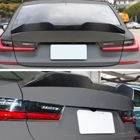 Real Carbon Fiber Spoiler Compatible with BMW 3 Series G20 Sedan G80 M3 Trunk Spoiler 2019-2024 (CS Type) in Saudi Arabia
