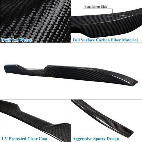 Real Carbon Fiber Spoiler Compatible with BMW 3 Series G20 Sedan G80 M3 Trunk Spoiler 2019-2024 (CS Type) in Saudi Arabia