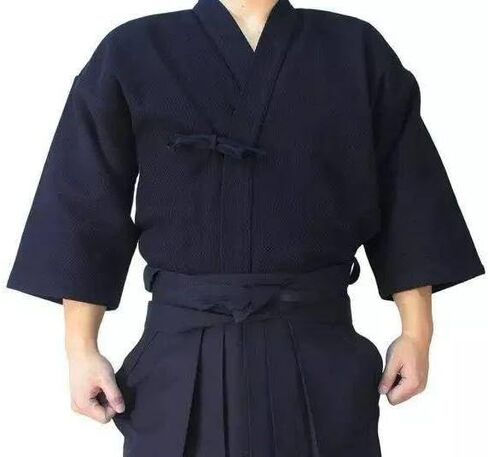 Kendo Uniform Set Aikido Samurai Hakama Martial Arts Clothing Suit Hakama, 150-155cm in Saudi Arabia