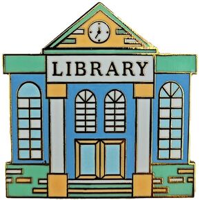 Enamel Pins Library Badge Reading Book Lending Lapel Pin Literature Bookworm Brooch Librarian Students Teacher Reading Lovers Gift