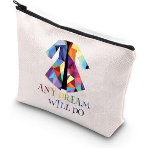 TSOTMO Broadway Musical Inspired Gift Any Dream Will Do Musical Theatre Zipper Pouch Makeup Bag (Any dream will do)