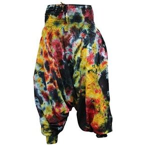 Tie Dye Colorful Hippy Boho Loose Fit Baggy Harem Pants